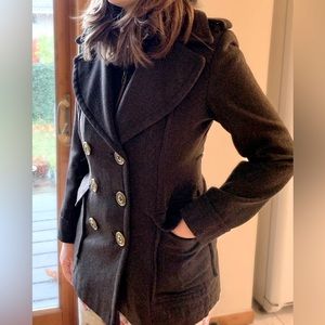 Miss Sixty M60 Wool Blend Trench Coat Jacket S